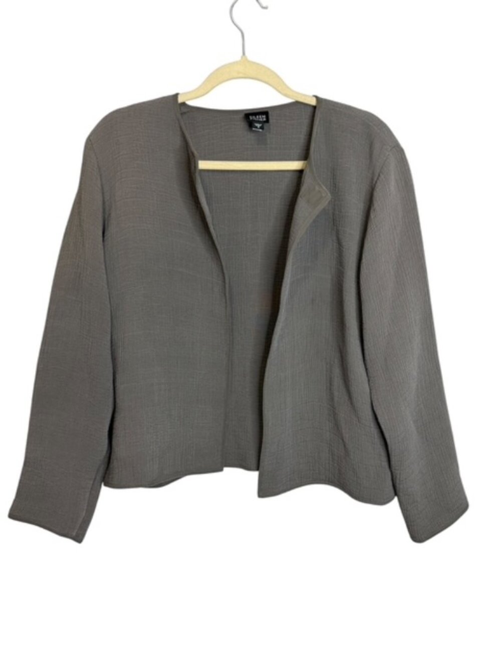 Eileen Fisher Jacket Women's Small Silk Blend Minimalist Lagenlook Gray